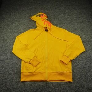 Bibi Sama Hoodie Adult Yellow XS-S‎ Full Zip Embroidered Kitsune Japanese